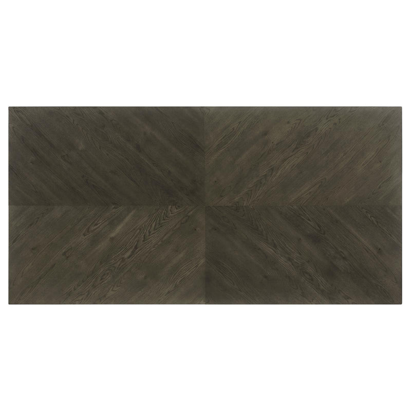 Coaster Furniture 107961 Rectangular Dining Table - Dark Grey IMAGE 4