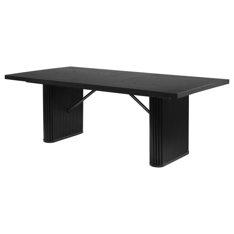 Coaster Furniture 106251 Rectangular Dining Table - Black IMAGE 4