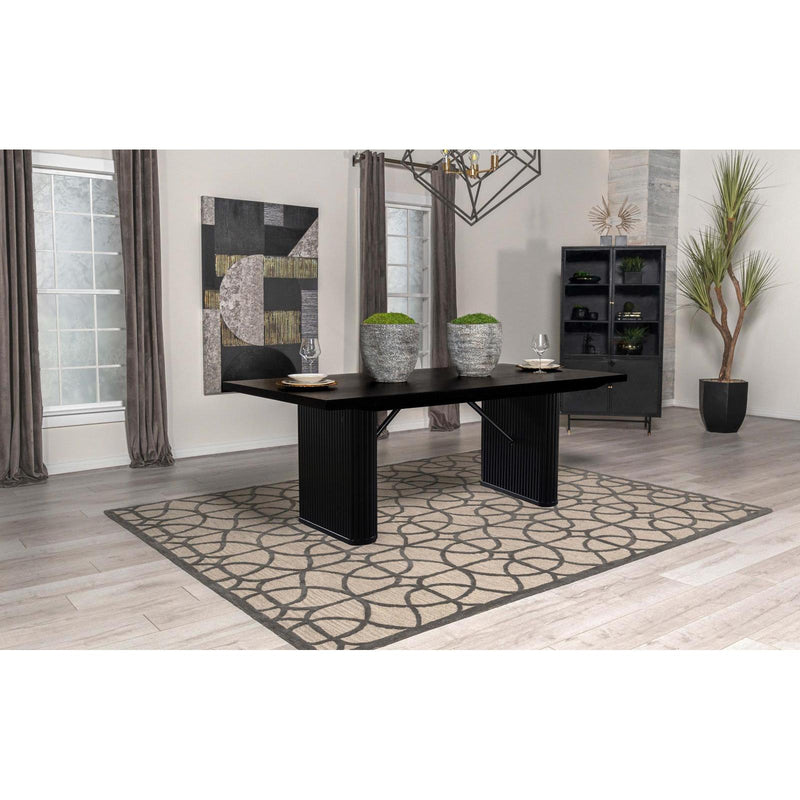 Coaster Furniture 106251 Rectangular Dining Table - Black IMAGE 7