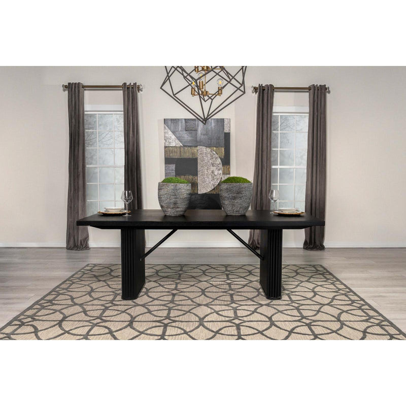 Coaster Furniture 106251 Rectangular Dining Table - Black IMAGE 8