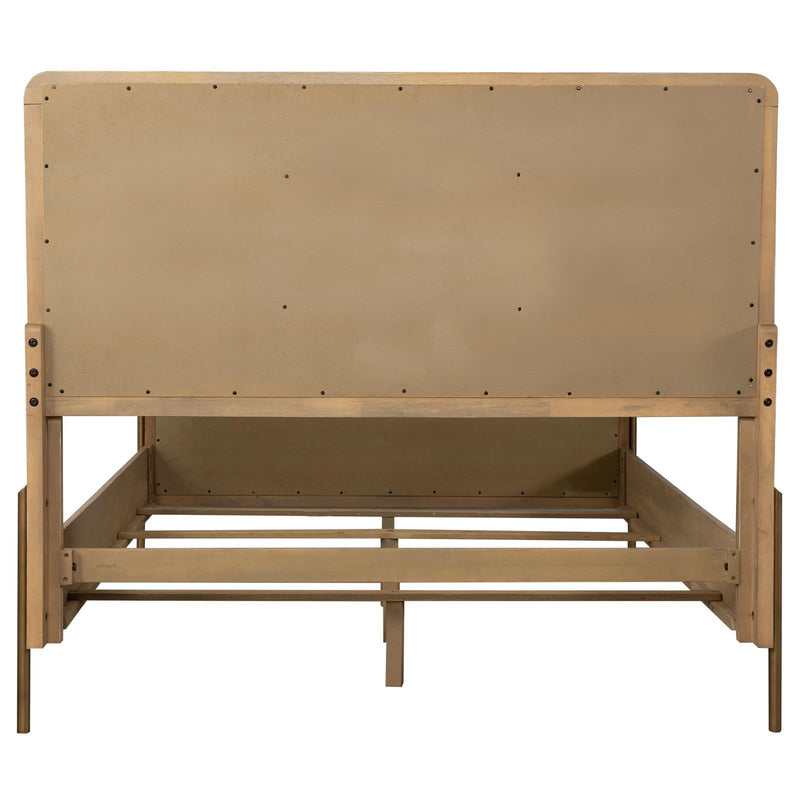 Coaster Furniture Arinia 224300KE Upholstered Eastern King Panel Bed - Sand Wash/Natural Cane IMAGE 6