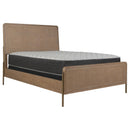 Coaster Furniture Arinia 224300KE Upholstered Eastern King Panel Bed - Sand Wash/Natural Cane IMAGE 7