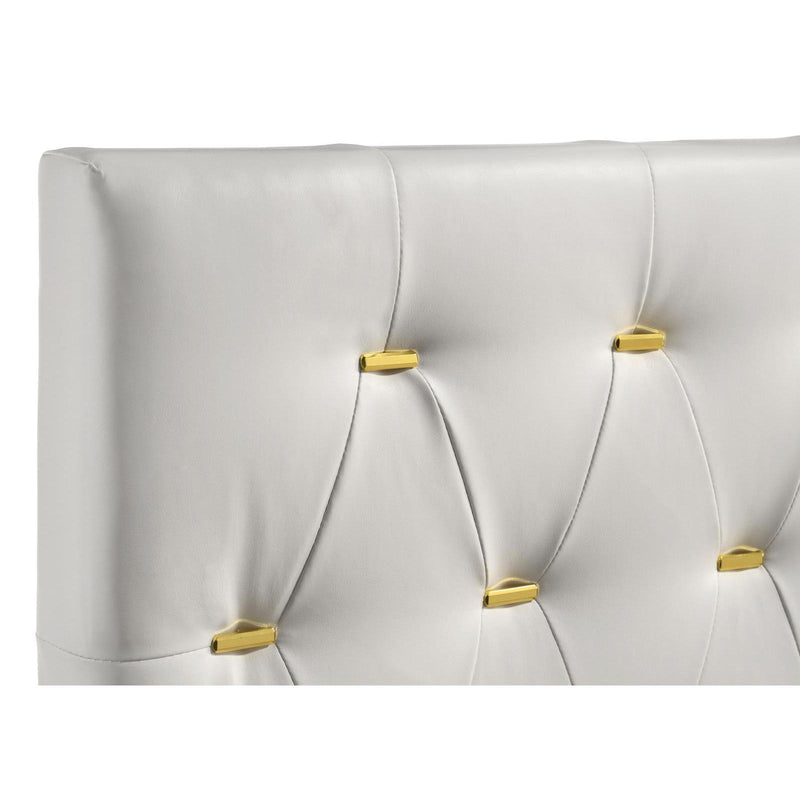 Coaster Furniture Kendall 224401Q Tufted Upholstered Panel Queen Bed - White IMAGE 6