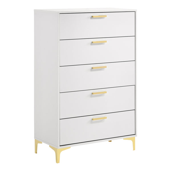 Coaster Furniture Kendall 224405 5-Drawer Chest - White IMAGE 1
