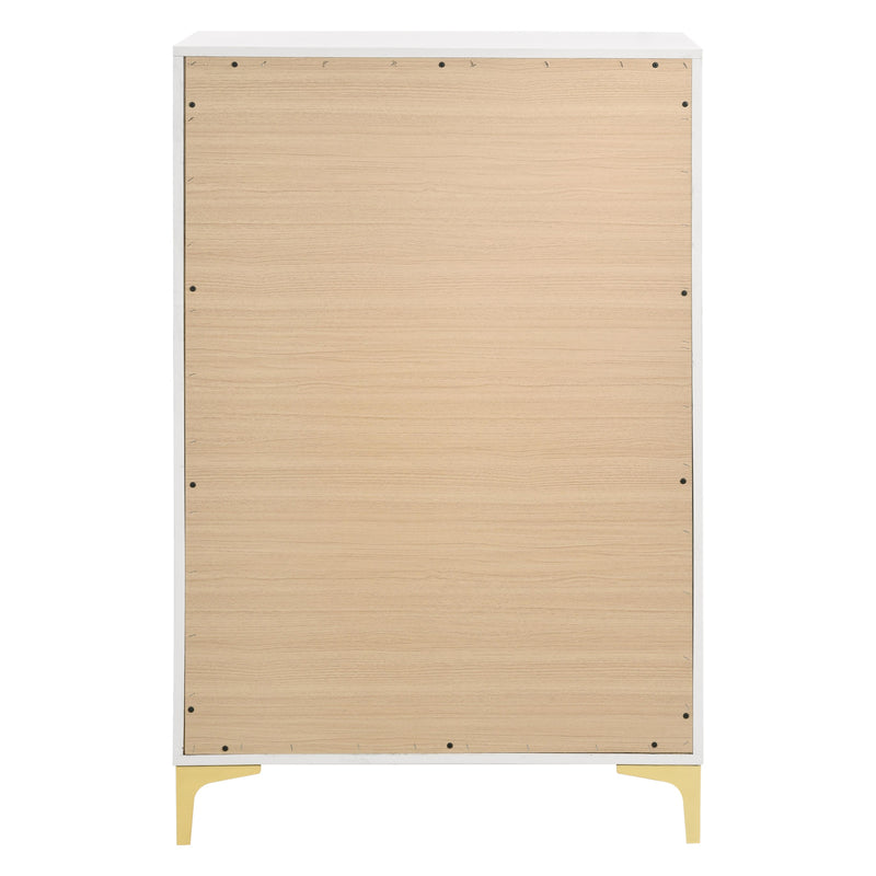 Coaster Furniture Kendall 224405 5-Drawer Chest - White IMAGE 4