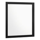 Coaster Furniture Kendall 224454 Square Dresser Mirror - Black IMAGE 1