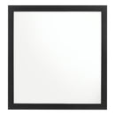 Coaster Furniture Kendall 224454 Square Dresser Mirror - Black IMAGE 3