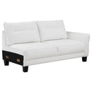 Coaster Furniture Caspian 509550 Sectional - White IMAGE 3