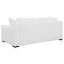 Coaster Furniture Ashlyn 509891 Upholstered Sloped Arms Sofa - White IMAGE 4