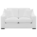Coaster Furniture Ashlyn 509892 Upholstered Sloped Arms Loveseat - White IMAGE 3