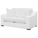 Coaster Furniture Ashlyn 509892 Upholstered Sloped Arms Loveseat - White IMAGE 4