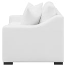Coaster Furniture Ashlyn 509892 Upholstered Sloped Arms Loveseat - White IMAGE 5