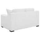 Coaster Furniture Ashlyn 509892 Upholstered Sloped Arms Loveseat - White IMAGE 6