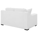 Coaster Furniture Ashlyn 509892 Upholstered Sloped Arms Loveseat - White IMAGE 7