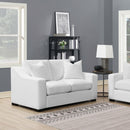 Coaster Furniture Ashlyn 509892 Upholstered Sloped Arms Loveseat - White IMAGE 9