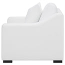 Coaster Furniture Ashlyn 509893 Upholstered Sloped Arms Chair - White IMAGE 5