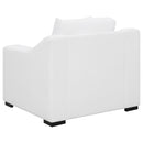Coaster Furniture Ashlyn 509893 Upholstered Sloped Arms Chair - White IMAGE 6