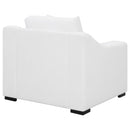 Coaster Furniture Ashlyn 509893 Upholstered Sloped Arms Chair - White IMAGE 7