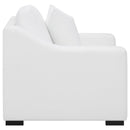 Coaster Furniture Ashlyn 509893 Upholstered Sloped Arms Chair - White IMAGE 8