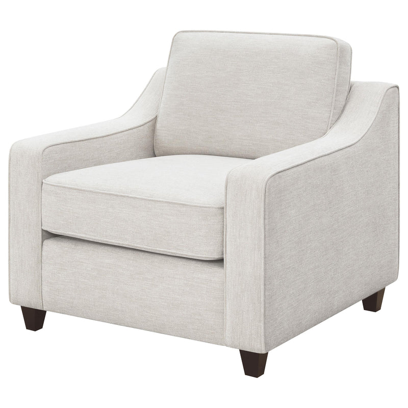 Coaster Furniture Christine 552063 Upholstered Cushion Back Chair - Beige IMAGE 3