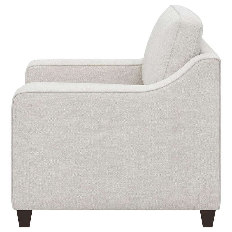 Coaster Furniture Christine 552063 Upholstered Cushion Back Chair - Beige IMAGE 4