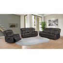 Coaster Furniture Lawrence 603506 Upholstered Tufted Back Glider Recliner - Charcoal IMAGE 2