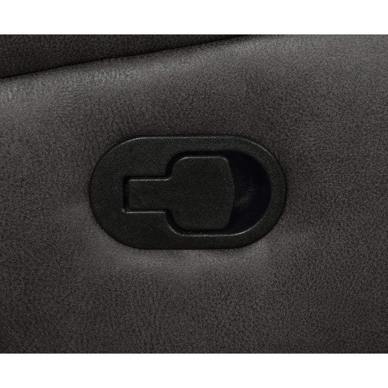 Coaster Furniture Lawrence 603506 Upholstered Tufted Back Glider Recliner - Charcoal IMAGE 6
