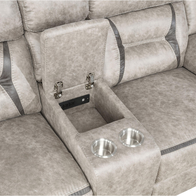 Coaster Furniture Greer 651352 Upholstered Tufted Back Glider Loveseat - Taupe IMAGE 8