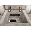 Coaster Furniture Greer 651352 Upholstered Tufted Back Glider Loveseat - Taupe IMAGE 9