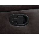 Coaster Furniture Greer 651355 Upholstered Tufted Back Glider Loveseat - Dark Brown IMAGE 6