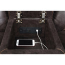 Coaster Furniture Greer 651355 Upholstered Tufted Back Glider Loveseat - Dark Brown IMAGE 8