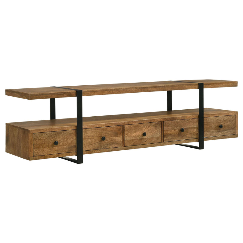Coaster Furniture Otto 703243 TV Stands - Brown/Gunmetal IMAGE 1