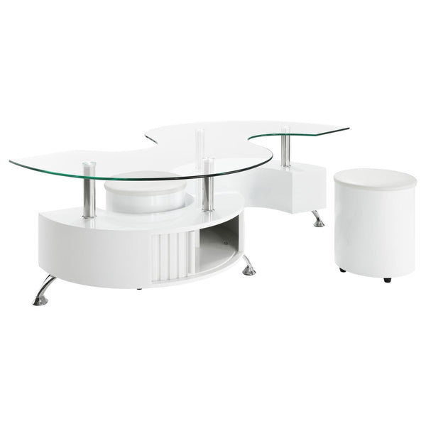 Coaster Furniture Buckley 703400 Coffee Table - White IMAGE 1