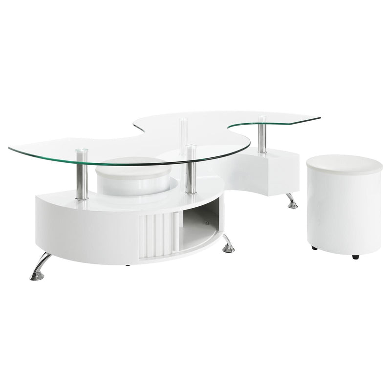 Coaster Furniture Buckley 703400 Coffee Table - White IMAGE 1