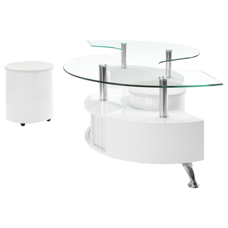 Coaster Furniture Buckley 703400 Coffee Table - White IMAGE 4