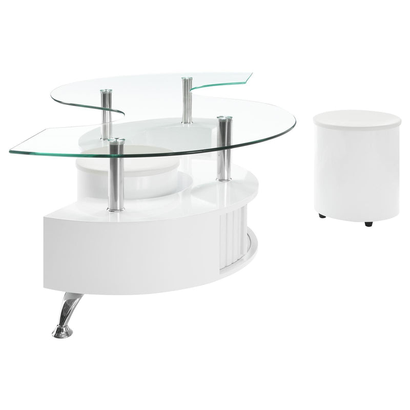 Coaster Furniture Buckley 703400 Coffee Table - White IMAGE 5