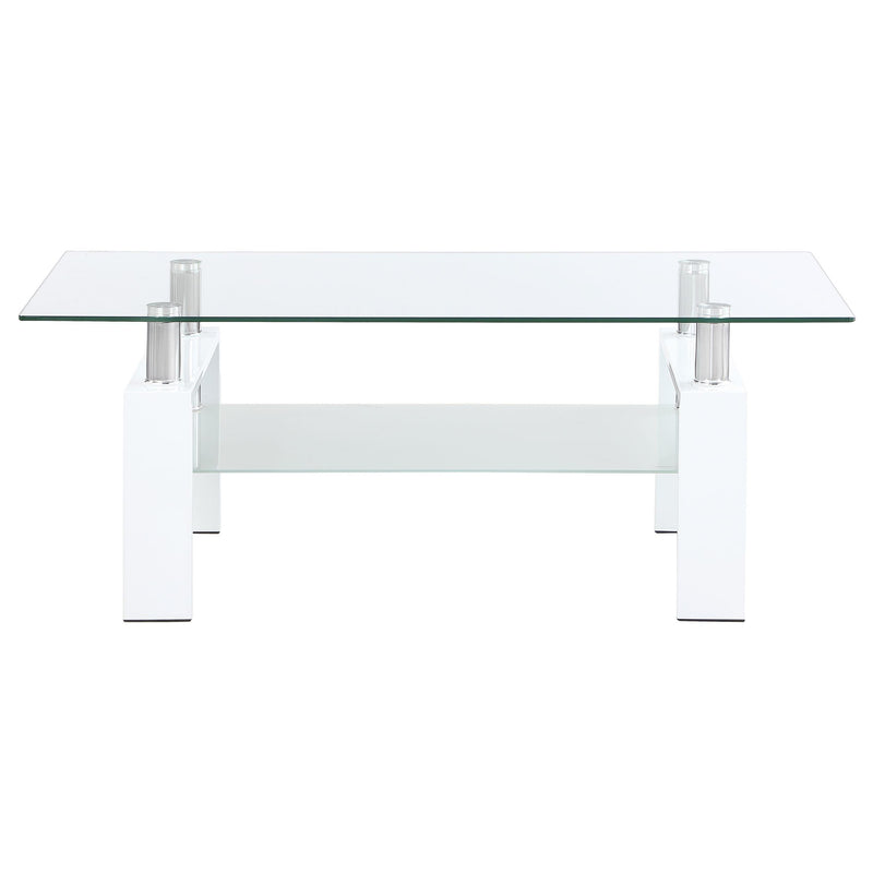 Coaster Furniture Dyer 703438 Coffee Table - White IMAGE 2
