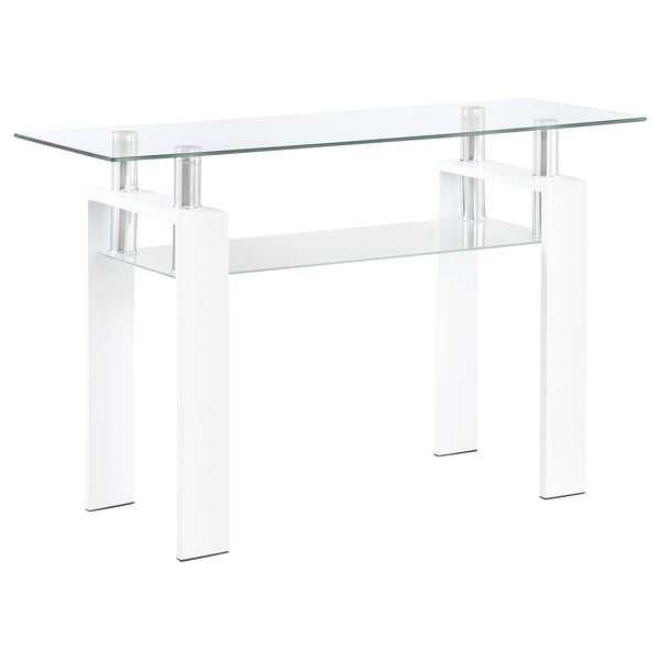 Coaster Furniture Dyer 703439 Sofa Table - White IMAGE 1