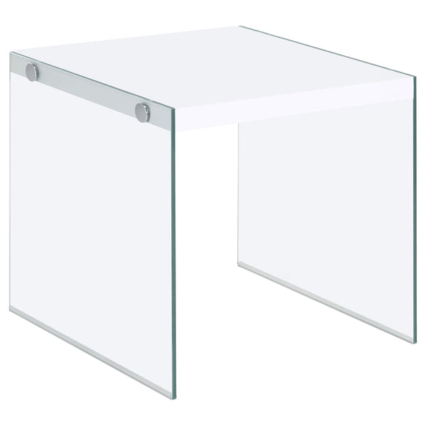 Coaster Furniture Opal 704147 End Table - White IMAGE 1