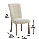  Steve Silver Furniture Debby Side Chair - Beige IMAGE 5