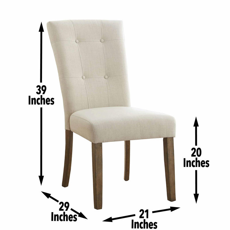  Steve Silver Furniture Debby Side Chair - Beige IMAGE 5