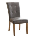  Steve Silver Furniture Debby Polyester Side Chair-Gray IMAGE 1