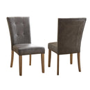  Steve Silver Furniture Debby Polyester Side Chair-Gray IMAGE 2