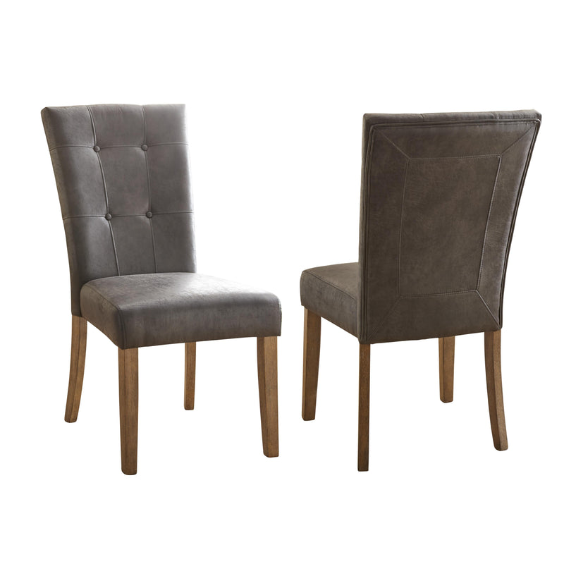  Steve Silver Furniture Debby Polyester Side Chair-Gray IMAGE 2