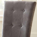  Steve Silver Furniture Debby Polyester Side Chair-Gray IMAGE 5