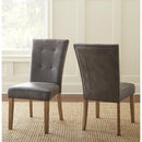  Steve Silver Furniture Debby Polyester Side Chair-Gray IMAGE 6