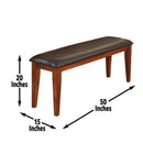  Steve Silver Furniture Mango Bench Light Oak IMAGE 3