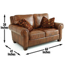  Steve Silver Furniture Silverado Loveseat 68"x41"x38" IMAGE 13