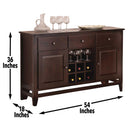  Steve Silver Furniture Victoria Server 54"x18"x36" IMAGE 5
