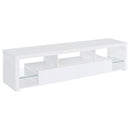 Coaster Furniture Jude 704251 TV Stand - High Gloss White IMAGE 1